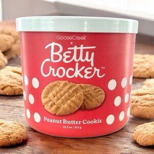 🆕40+Hrs Betty Crocker Peanut Butter Cookies 3 Wick Soy Candle w Essentia…